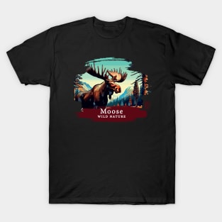 Moose- WILD NATURE - MOSE -9 T-Shirt